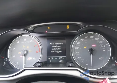 2015 Audi S4 3.0T Premium Plus z USA, uszkodzony, nr VIN WAUBGAFL2FA072538